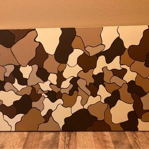 4ft long handpainted canvas (camo)